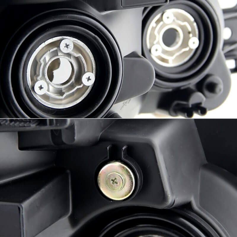 OEM Amber Black Smoked Head Lights Set S227
