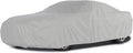 Grey 3-Layer Car Cover with Mesh Vent and Elastic Hem A580