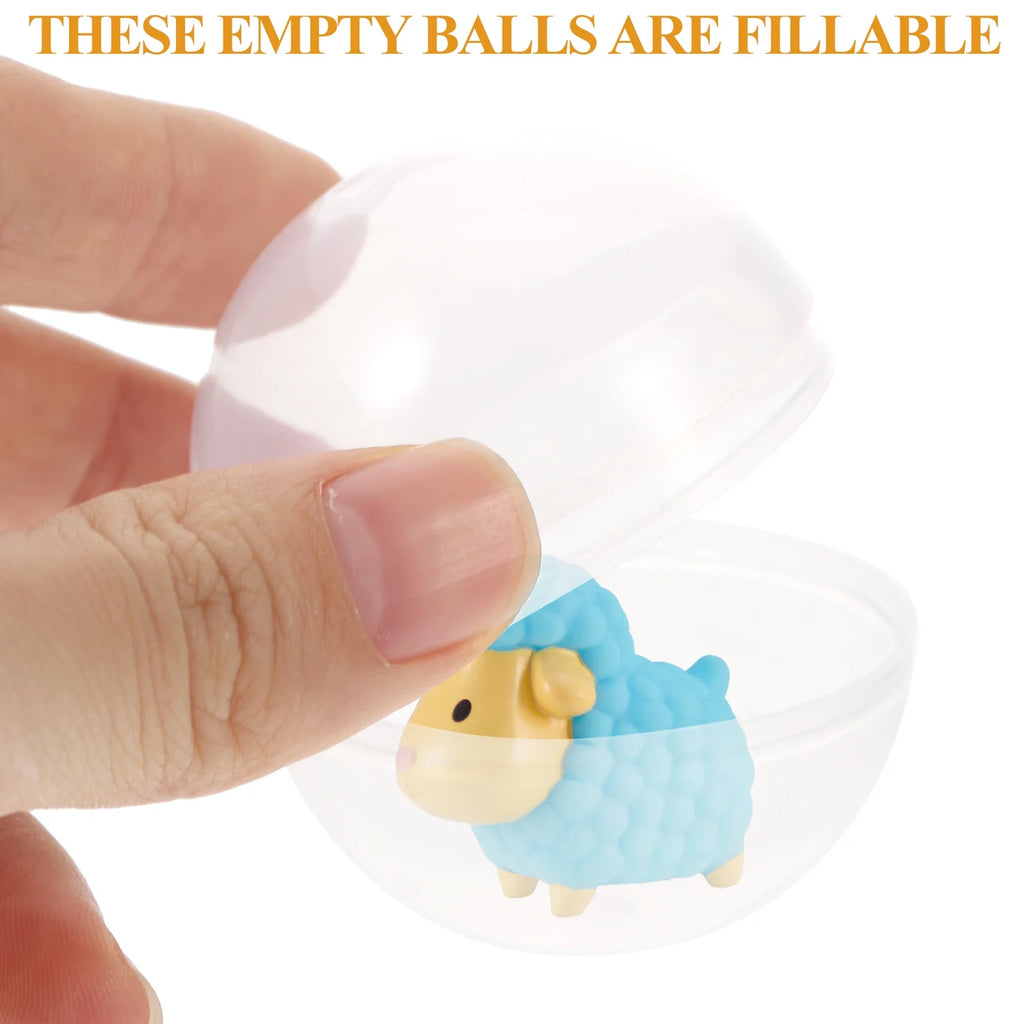 250 pcs Clear Plastic Fillable Balls Z752041