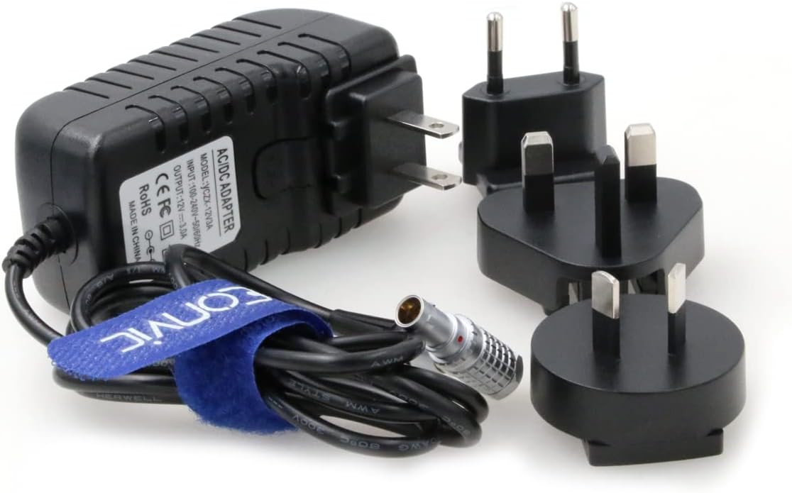Right Angle 2 Pin to AC Power Adapter Cable with US EU Plugs Z75707