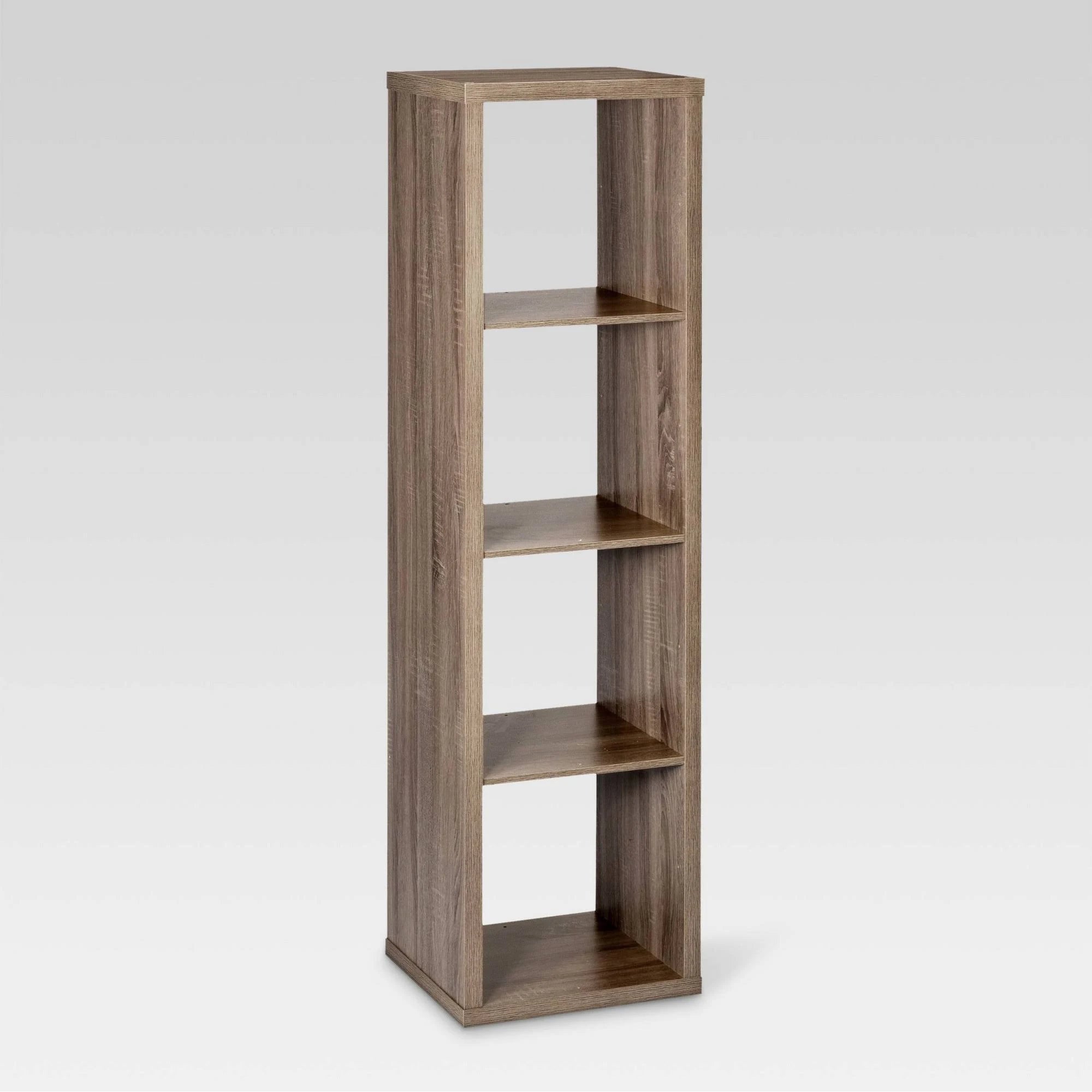 Natural 4-Cube Vertical Organizer Shelf X4481