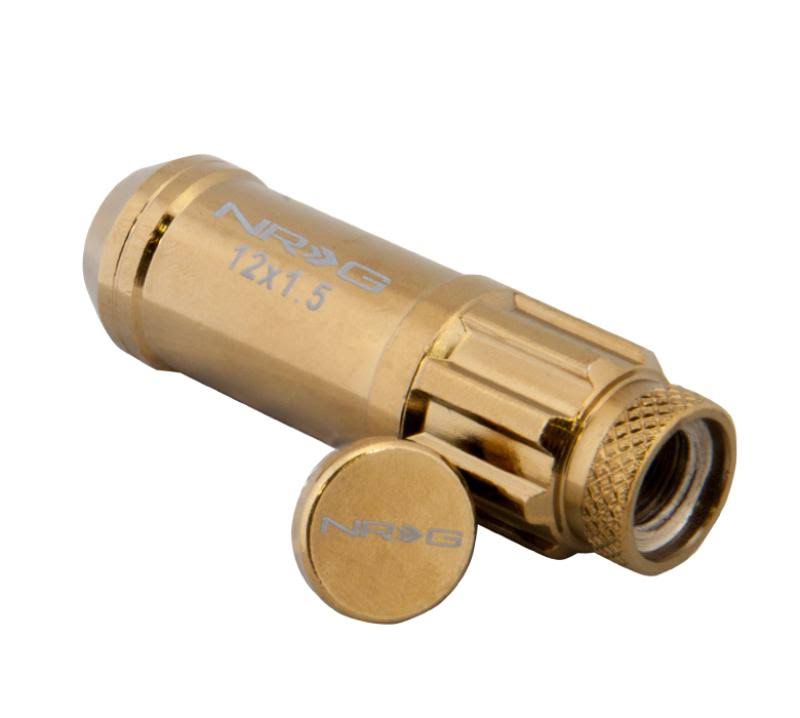 21 PC Chrome Gold Steel Lug Nut Set I71910