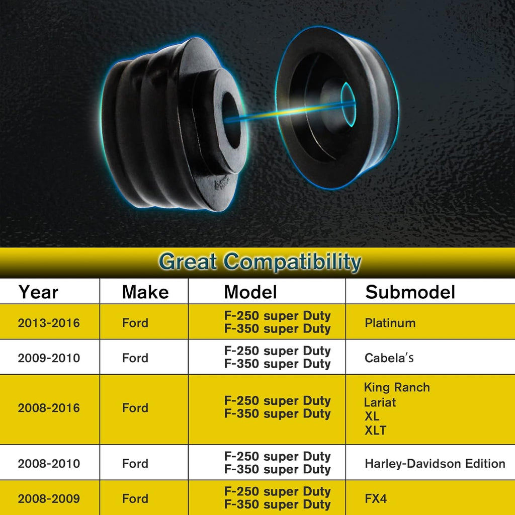 18Pcs Black Polyurethane Body Mount Bushing Kit B279216