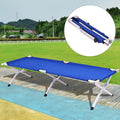 Blue Military Folding Camping Cot W33015