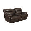 Espresso Upholstered Power Loveseat P678161