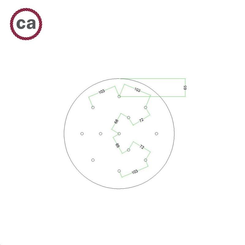 Extra Large Round Ceiling Canopy Kit O970