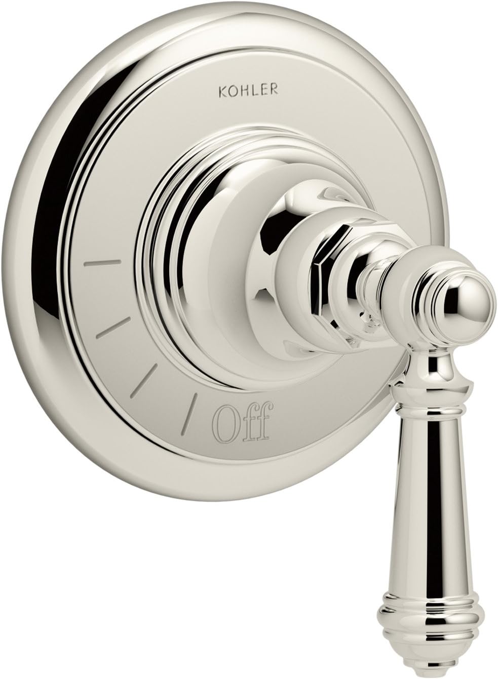 Brushed Nickel Volume Valve Trim with Lever Handle G74757