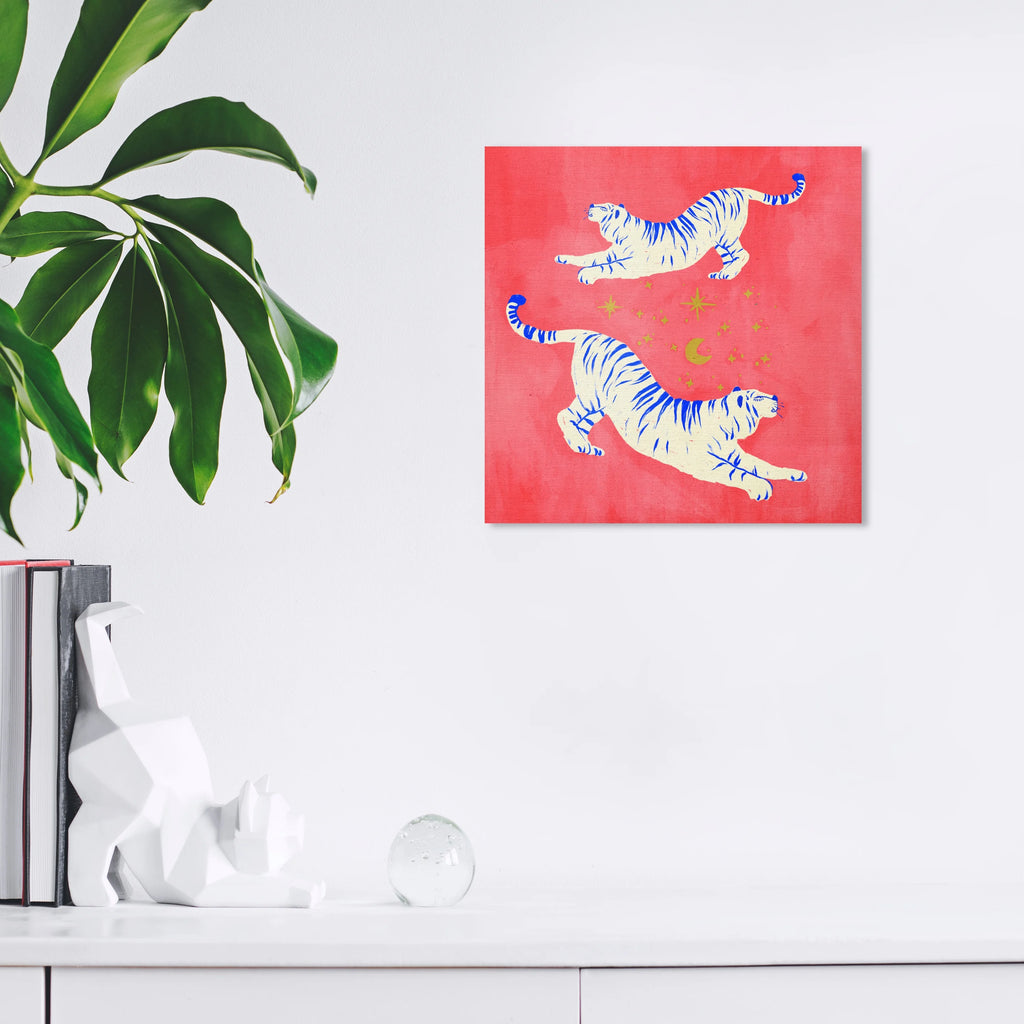 Red 12x12 Canvas Wall Art Print Y880