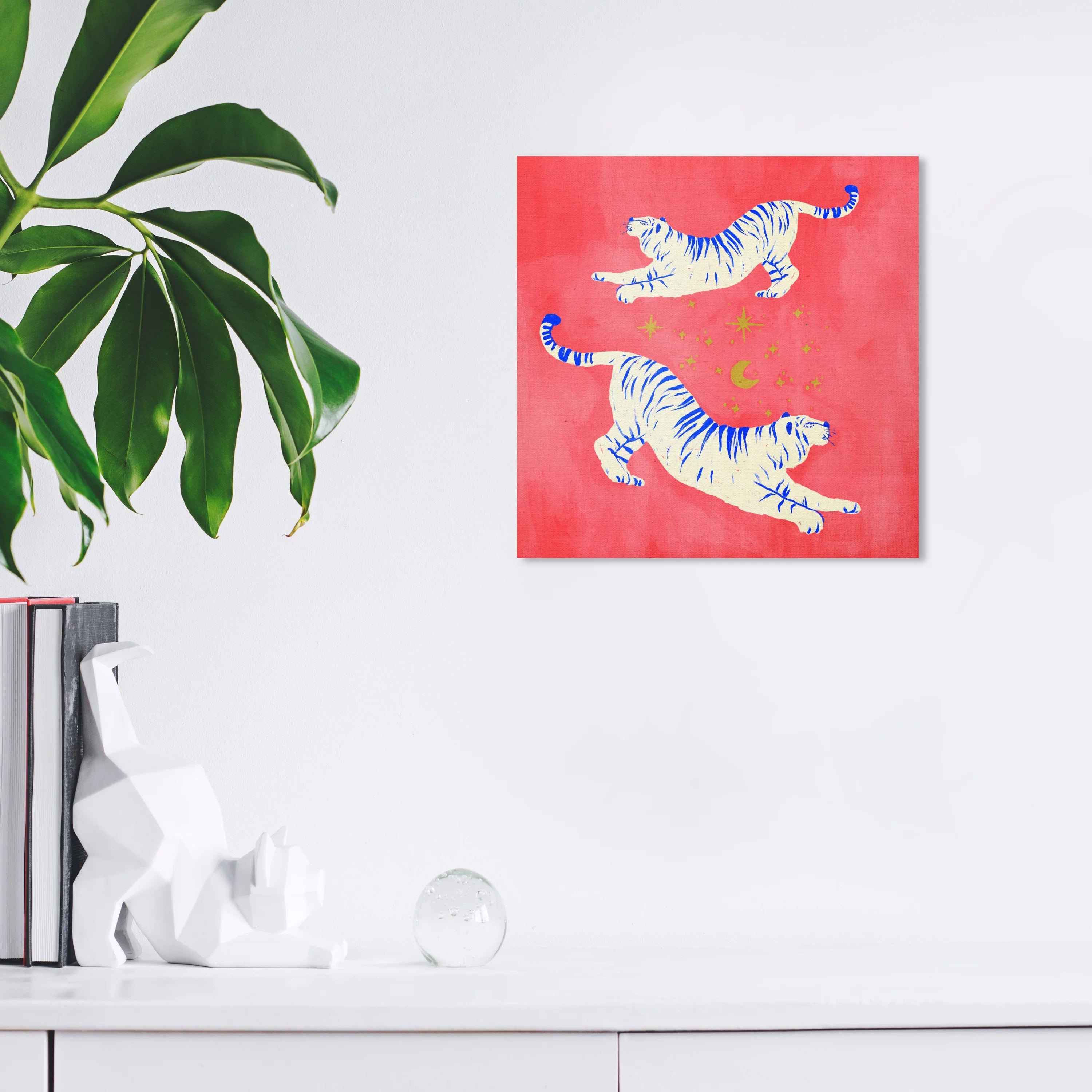Red 12x12 Canvas Wall Art Print Y880