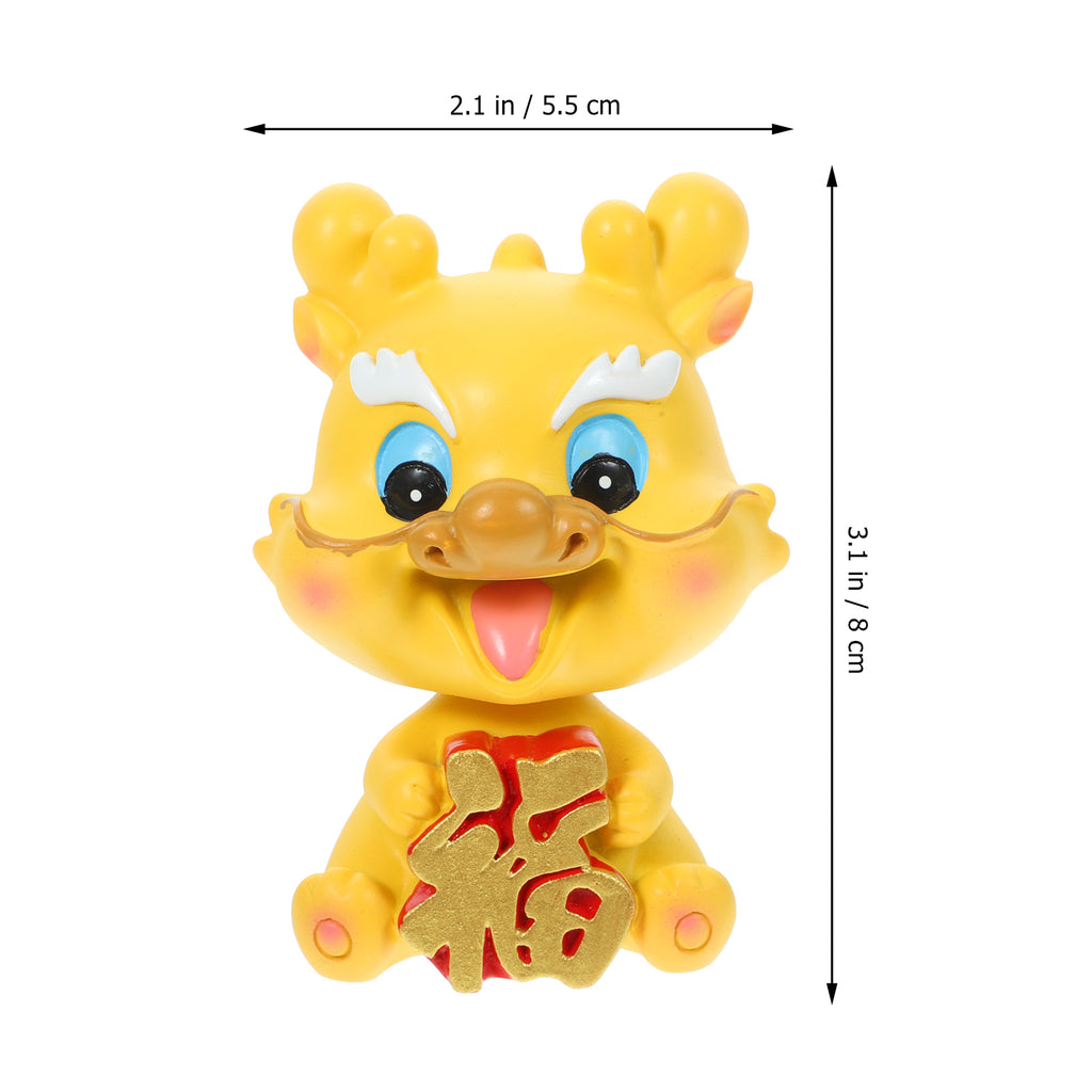 Dragon Figurine Resin Craft Bobblehead Doll N583