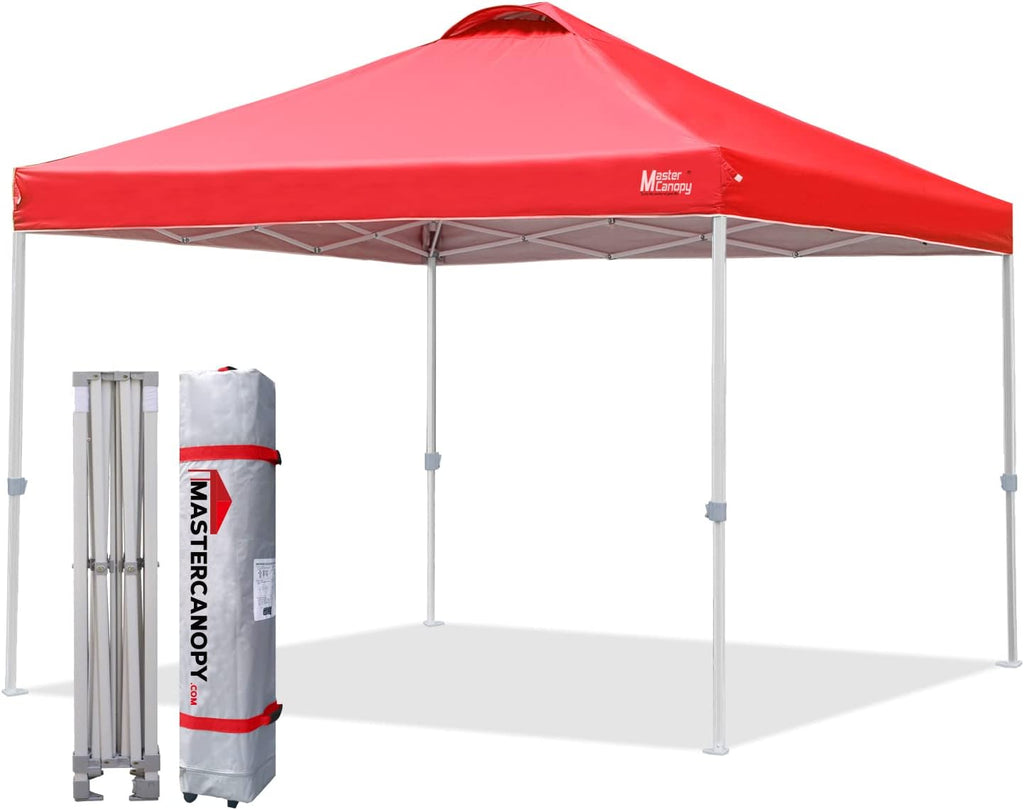 10x10 White Pop-up Canopy Tent with Roller Bag G439934