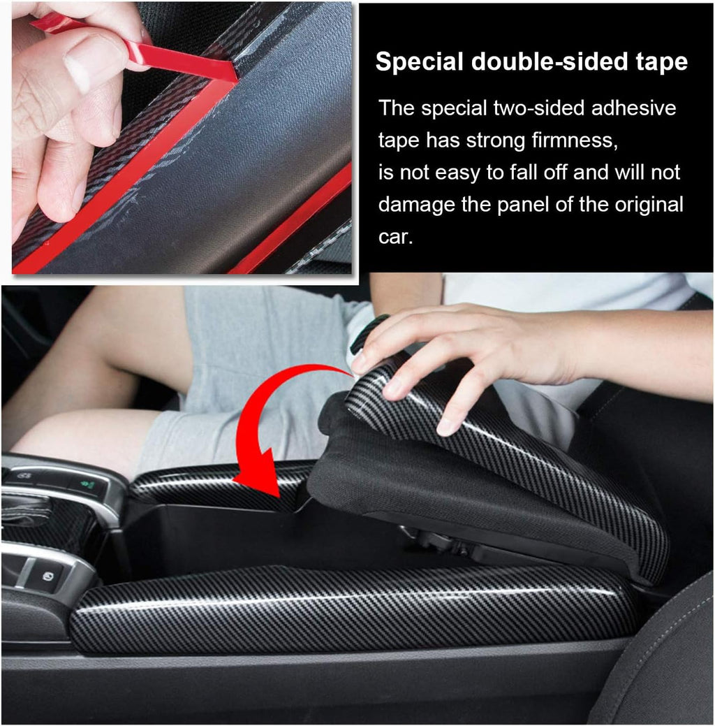 Carbon Fiber Center Console Armrest Cover O213