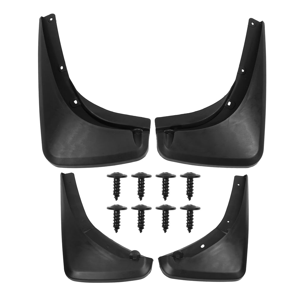 Black Mud Flap Fender Set for Jeep Renegade with Screws T276012