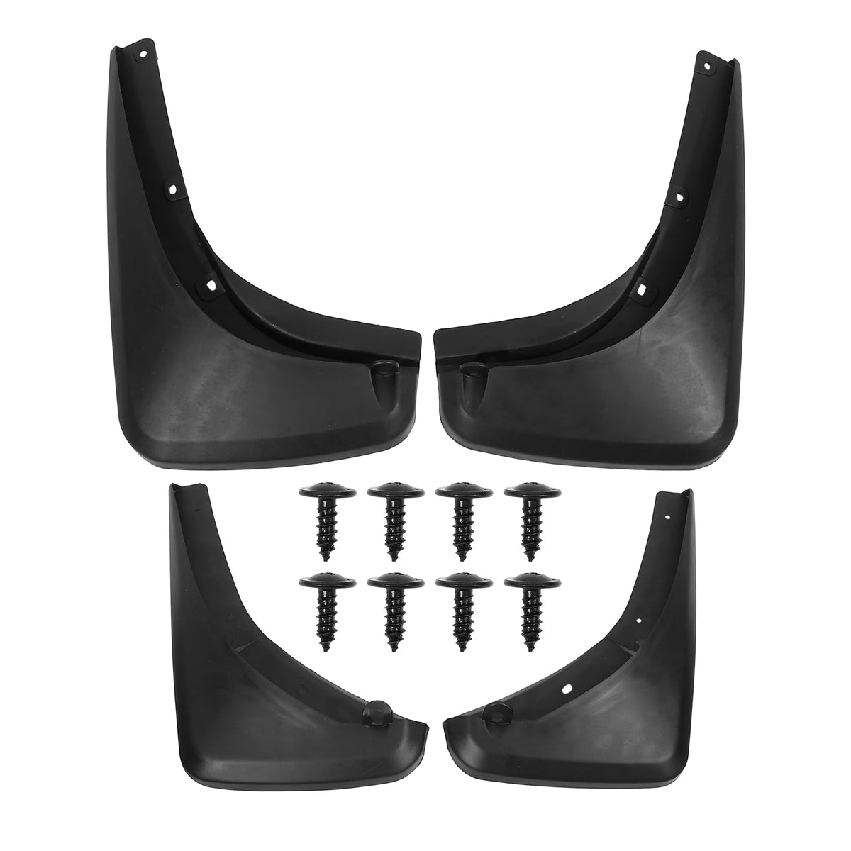 Black Mud Flap Fender Set for Jeep Renegade with Screws T276012