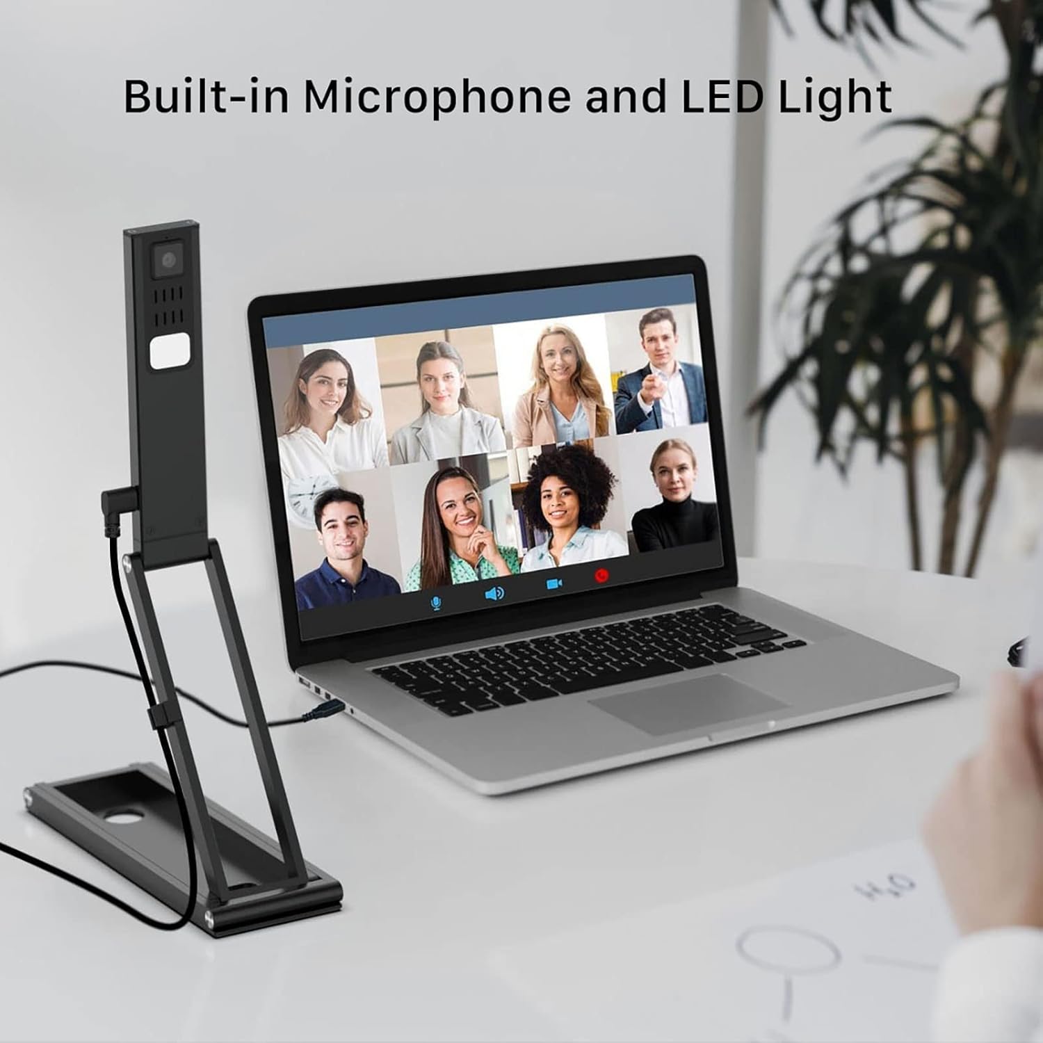 Document Camera 4K UHD 13MP Visualizer with Dual-Mode Autofocus and Built-in Microphones X242