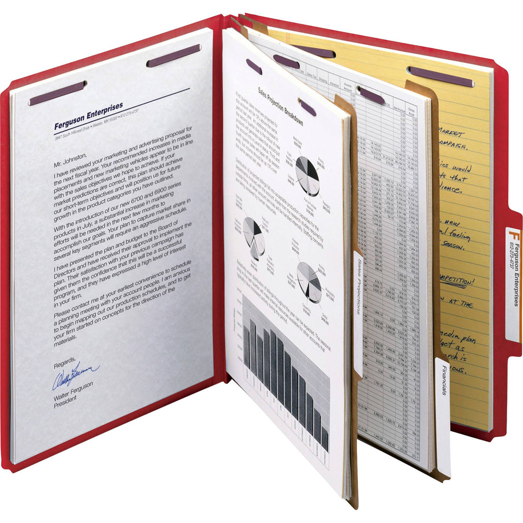 Bright Red 2x22 Expansion Classification File Folder Q7998
