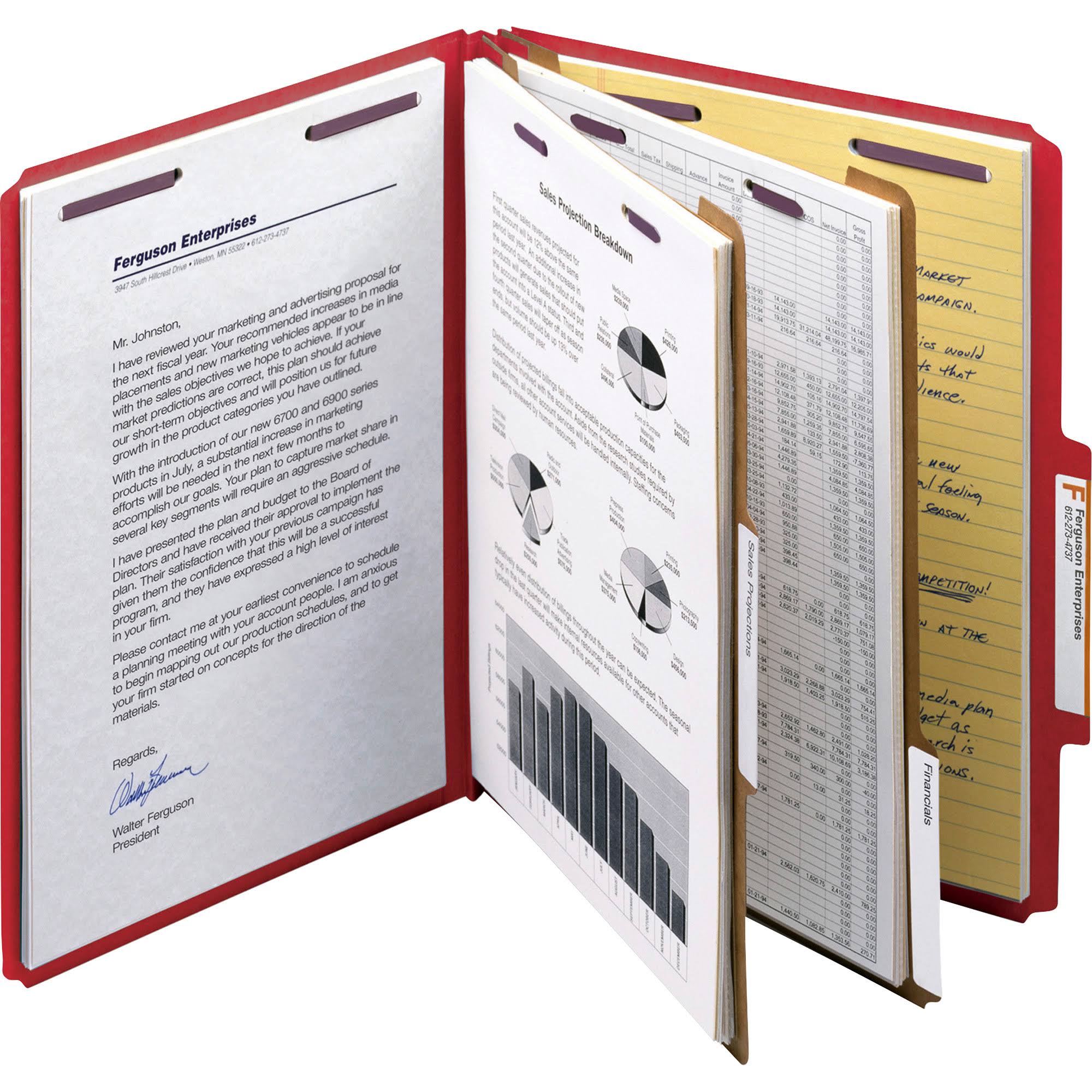Bright Red 2x22 Expansion Classification File Folder Q7998