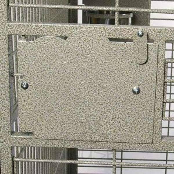 White Play Top Cage with Bar Spacing G952