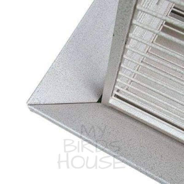 White Play Top Cage with Bar Spacing G952