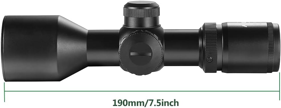 Compact Rifle Scope Red Green Illuminated Mil-dot Reticle Pack of 2 F5913