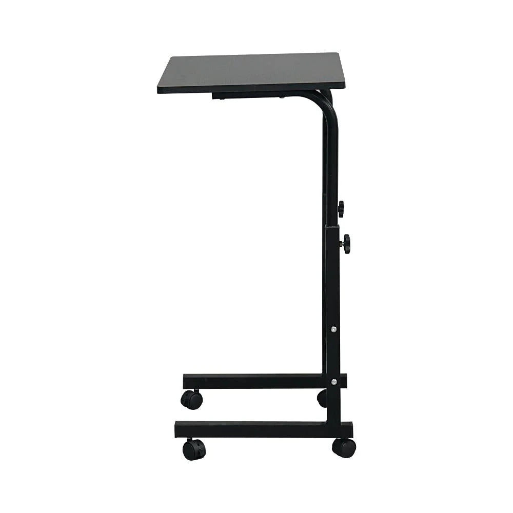 Black Mobile Laptop Stand with Wheels A350