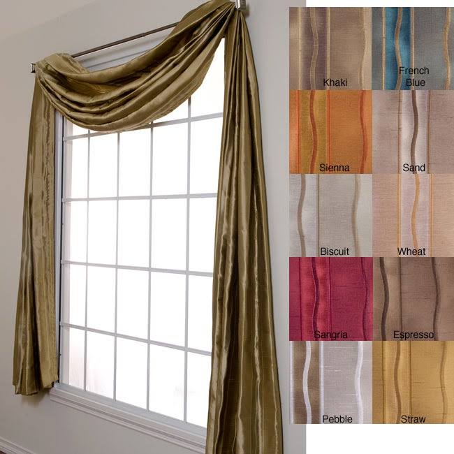 Duchess Stripe 6-Yard Scarf Valance G352