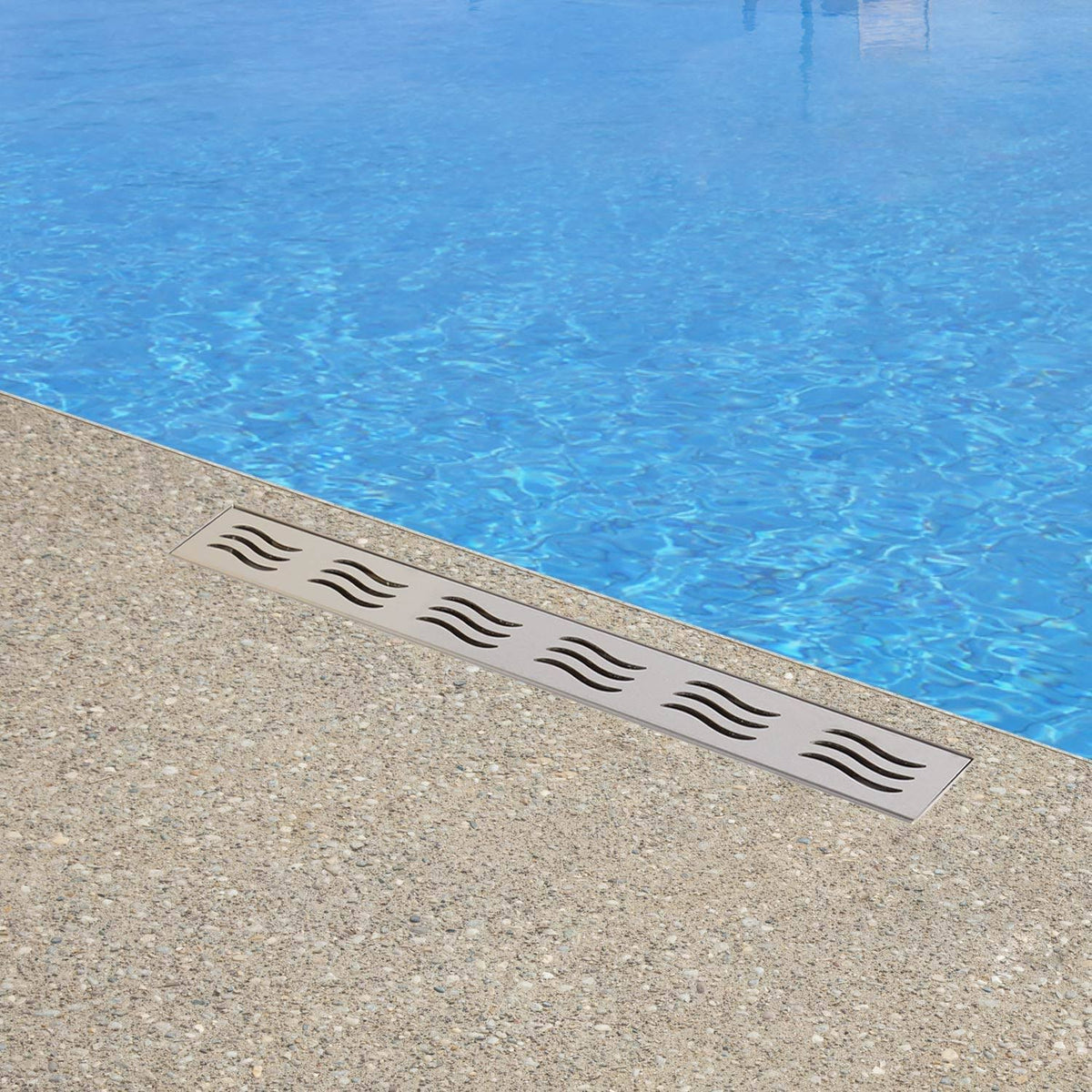 Brushed Stainless Steel Linear Shower Drain Z122021