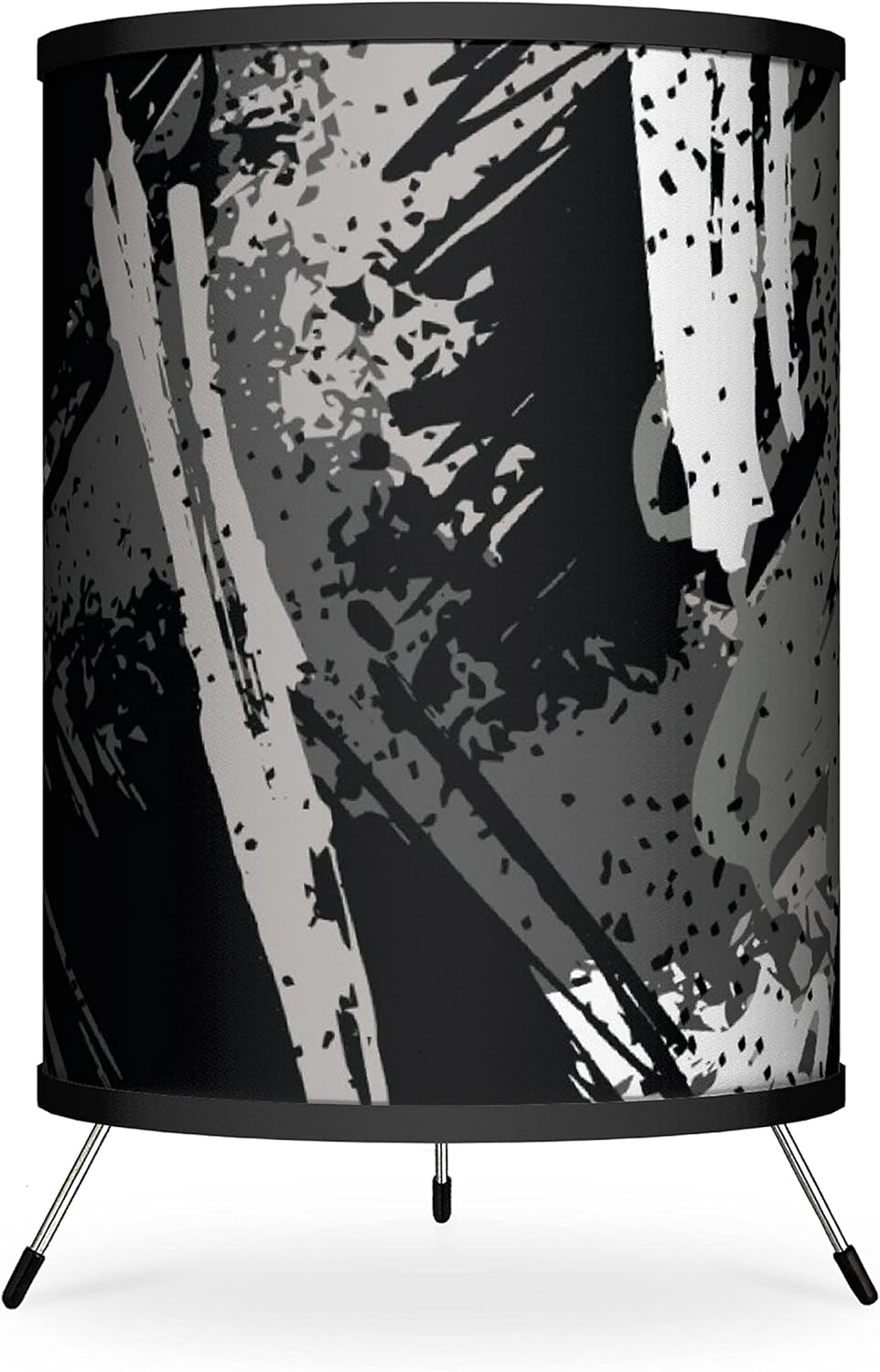 Black Race Car Printed Tripod Table Lamp C115