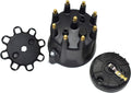 Black 8-Cylinder Distributor Cap and Rotor Kit X505