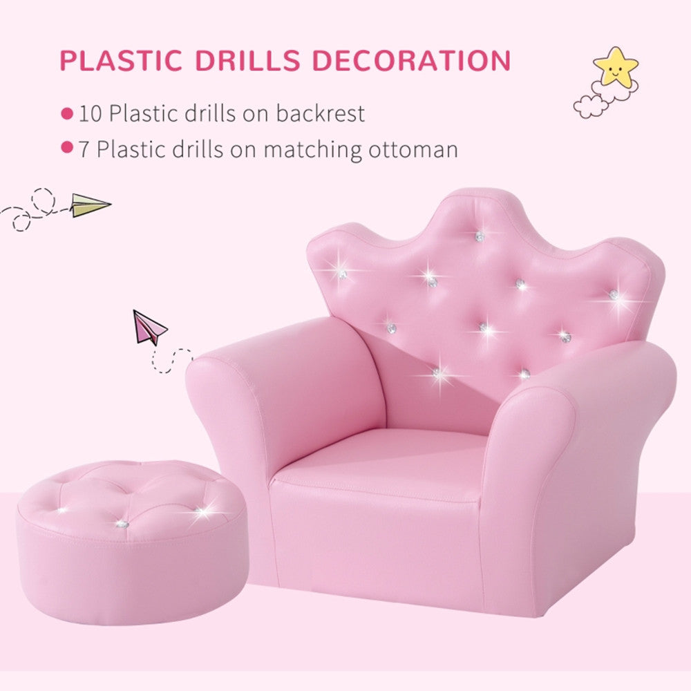 Kids Sofa Set with Footstool C801