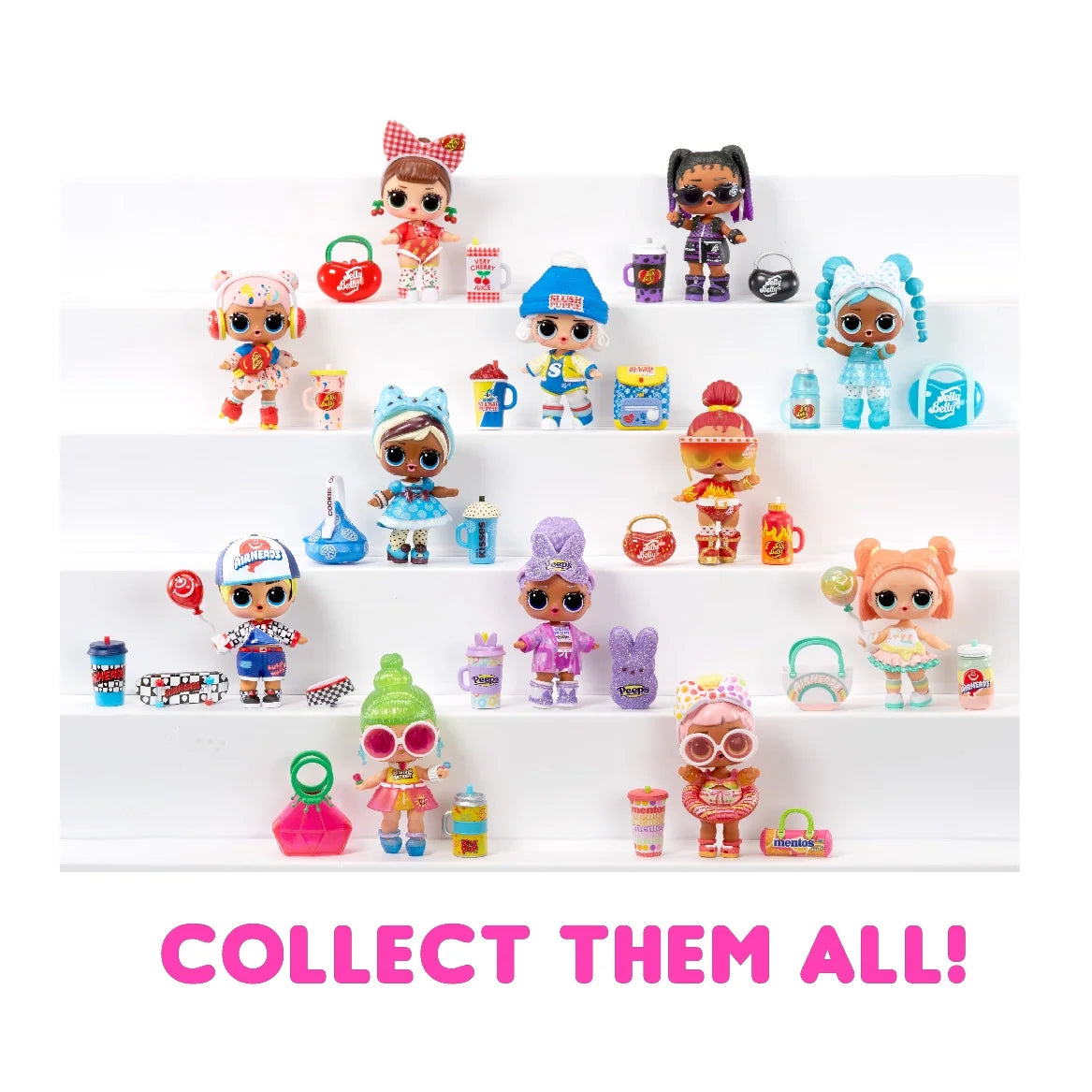Mini Sweets Surprise-O-Matic Series 2 with 8 Surprises, Accessories, Limited Edition Doll, Candy Theme, Collectible Doll N894