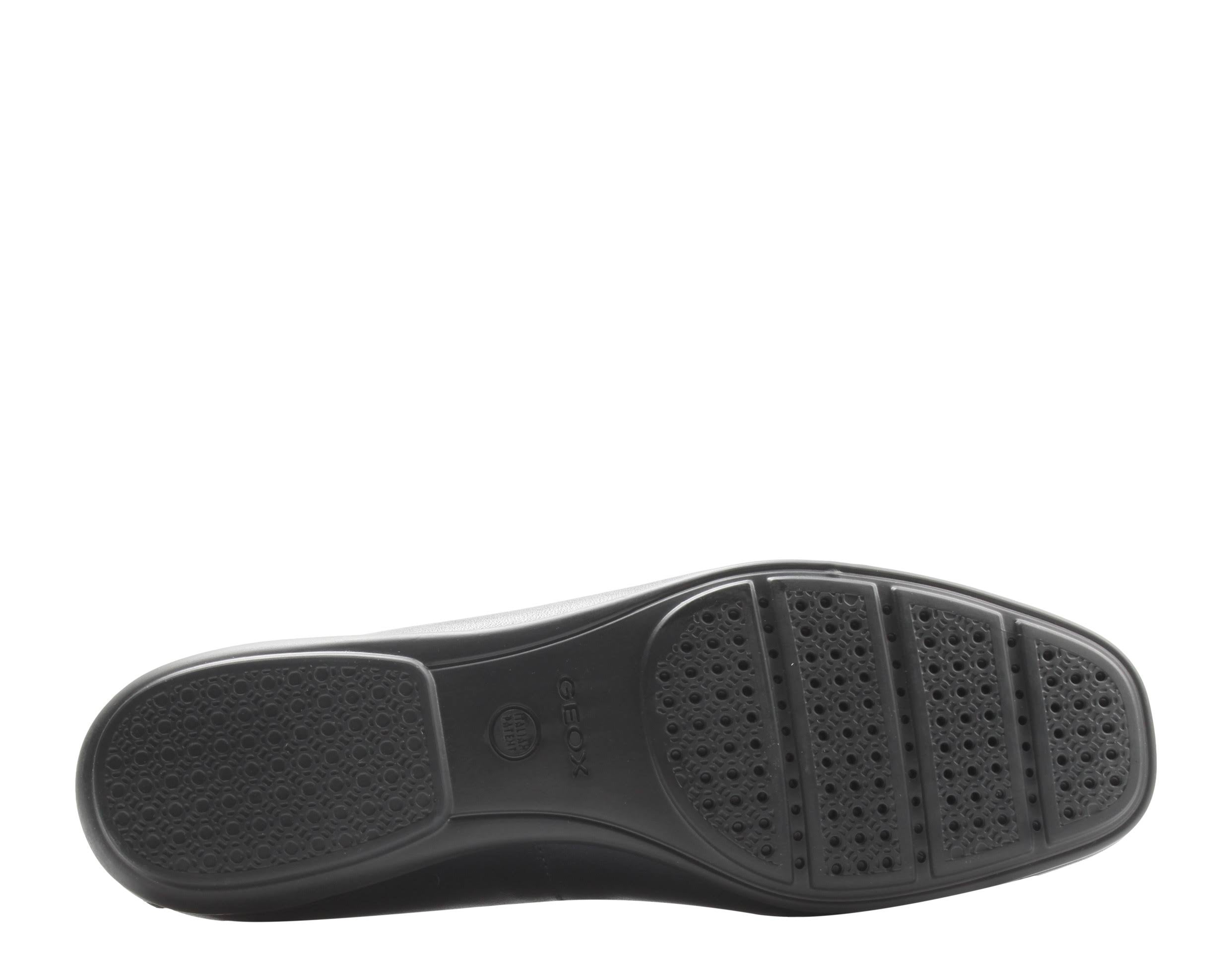 Navy Leather Ballerina Flat T388
