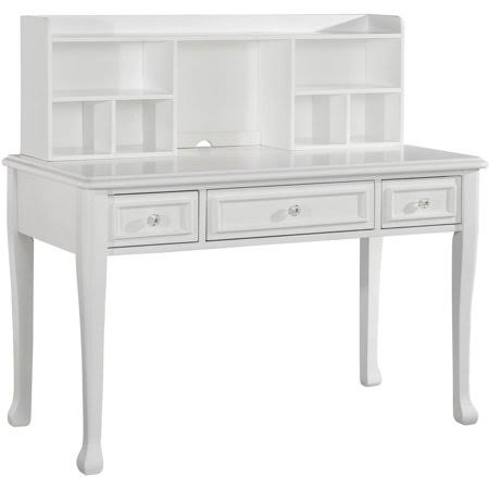White Desk with Hutch I475585