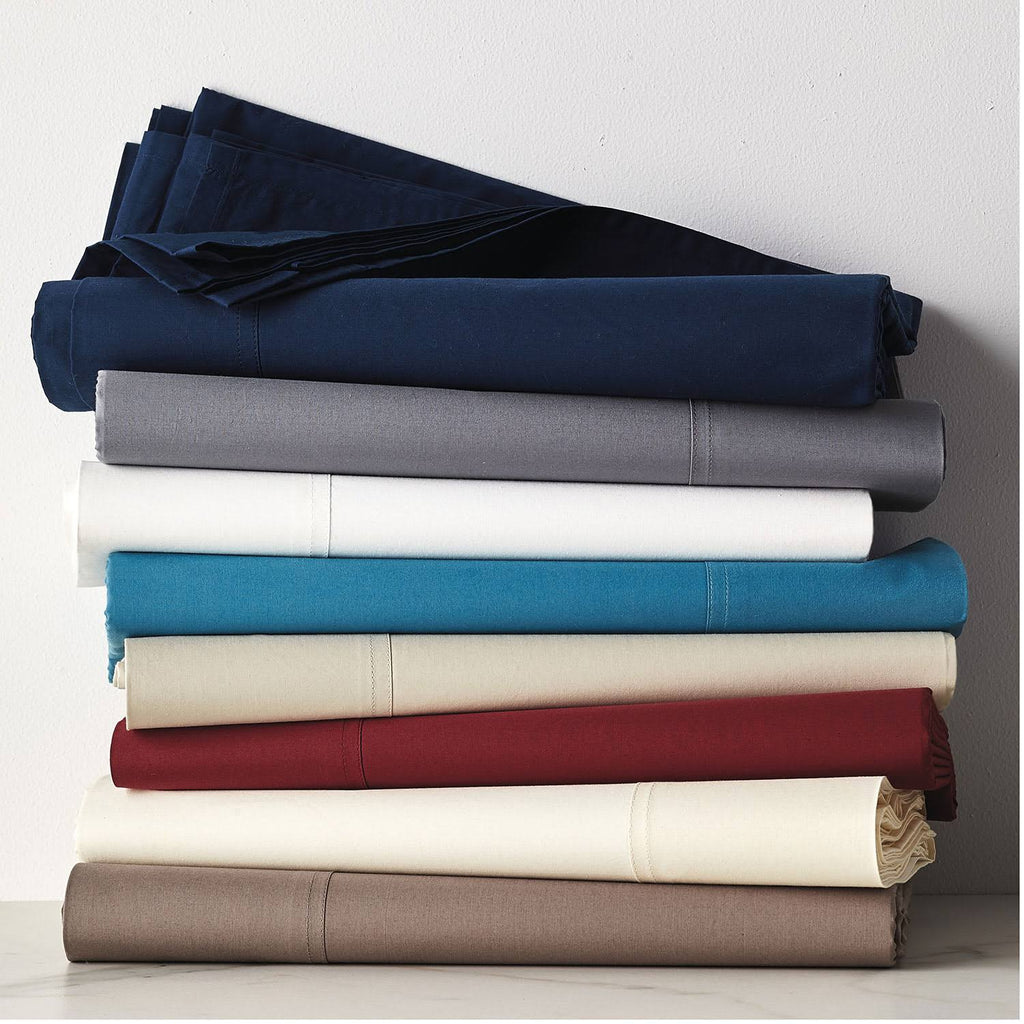 Oversized Queen Supima Cotton Percale Flat Sheet K535