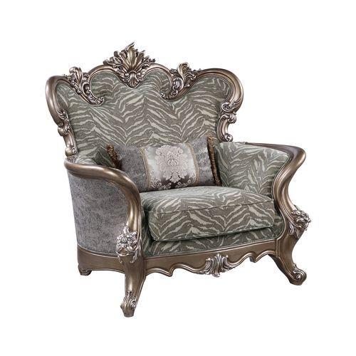 Gray Fabric 4pcs Living Room Set B9713
