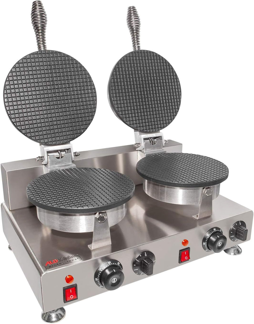 Stainless Steel 2-Head Waffle Cone Maker O253717