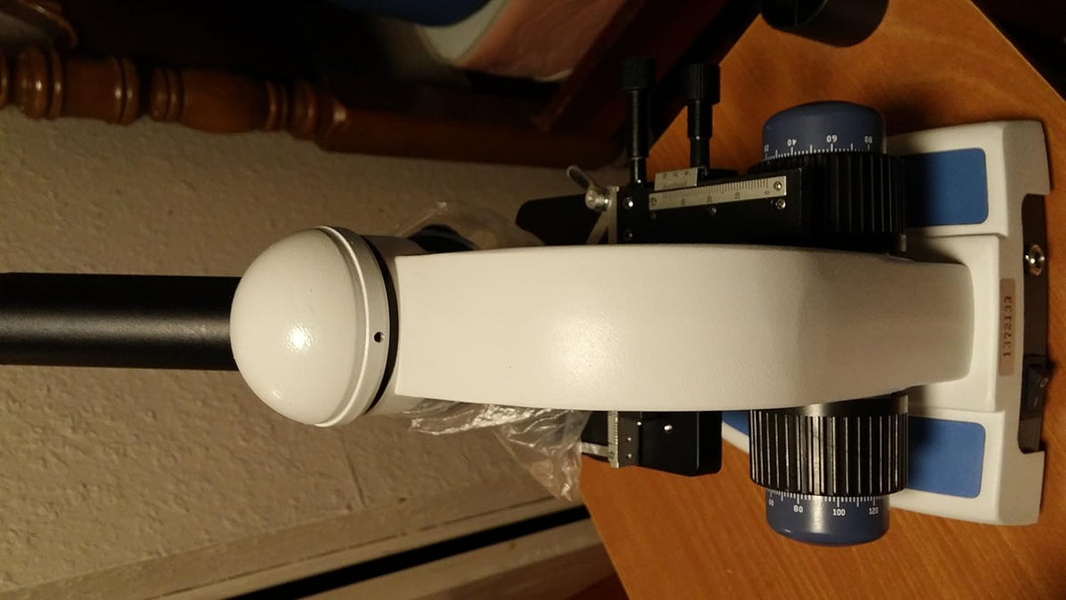 Compound Monocular Microscope, 40x-1000x Magnification, LED Illumination, 0.3MP Camera S439