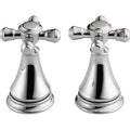 Pair of Metal Cross Handles for Bathroom Faucet in Chrome A4249