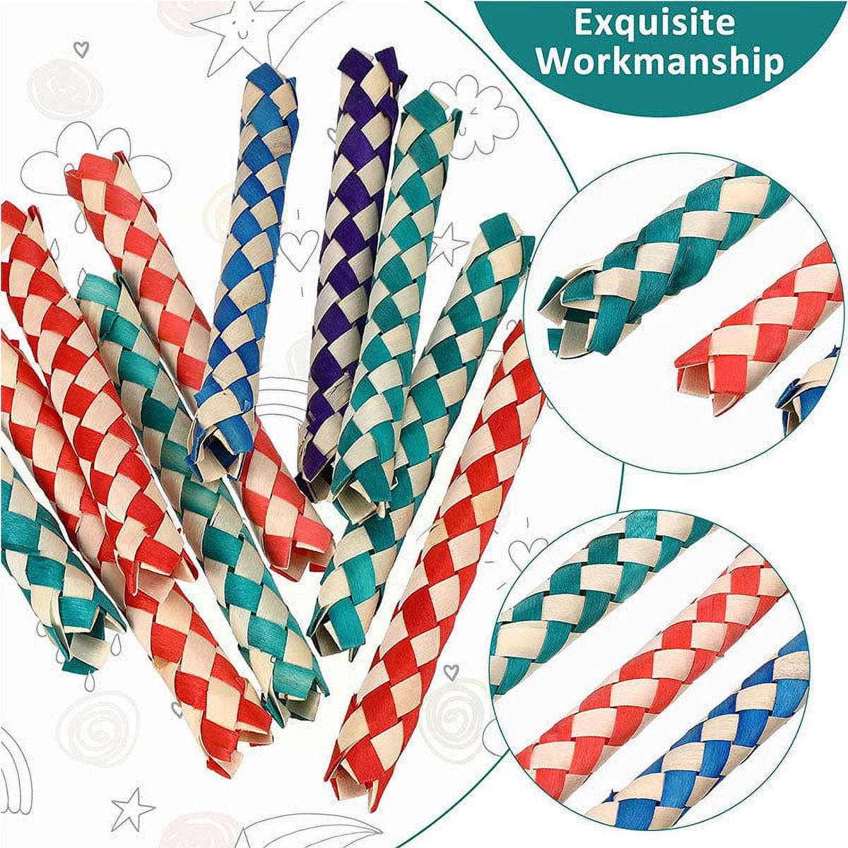 12-24 Pieces Bamboo Finger Traps P17018