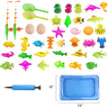 Magnetic Fishing Pool Toys Game with Pole Rod Net J196