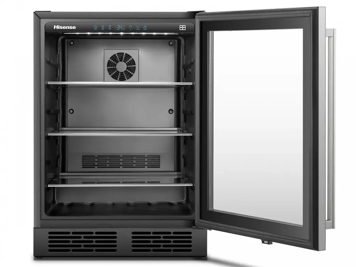 140-Can 5.4 CU. FT. Freestanding Stainless Steel Beverage Cooler S85772