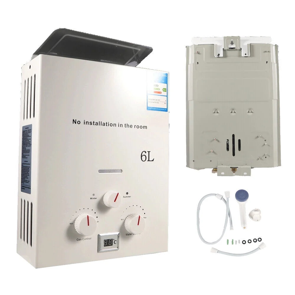 6L LPG Propane Gas Tankless Water Heater W4257