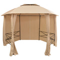 Garden Marquee Pavilion Tent with Curtains 11' 9"x8' 8" E8203