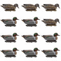 12 Pack Greenwing Teal Floater Duck Decoys H806