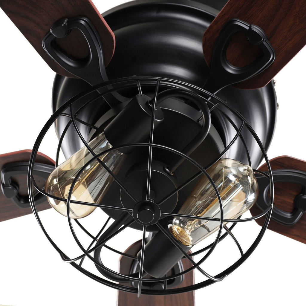 Matte Black Ceiling Fan with Light Kit O20717