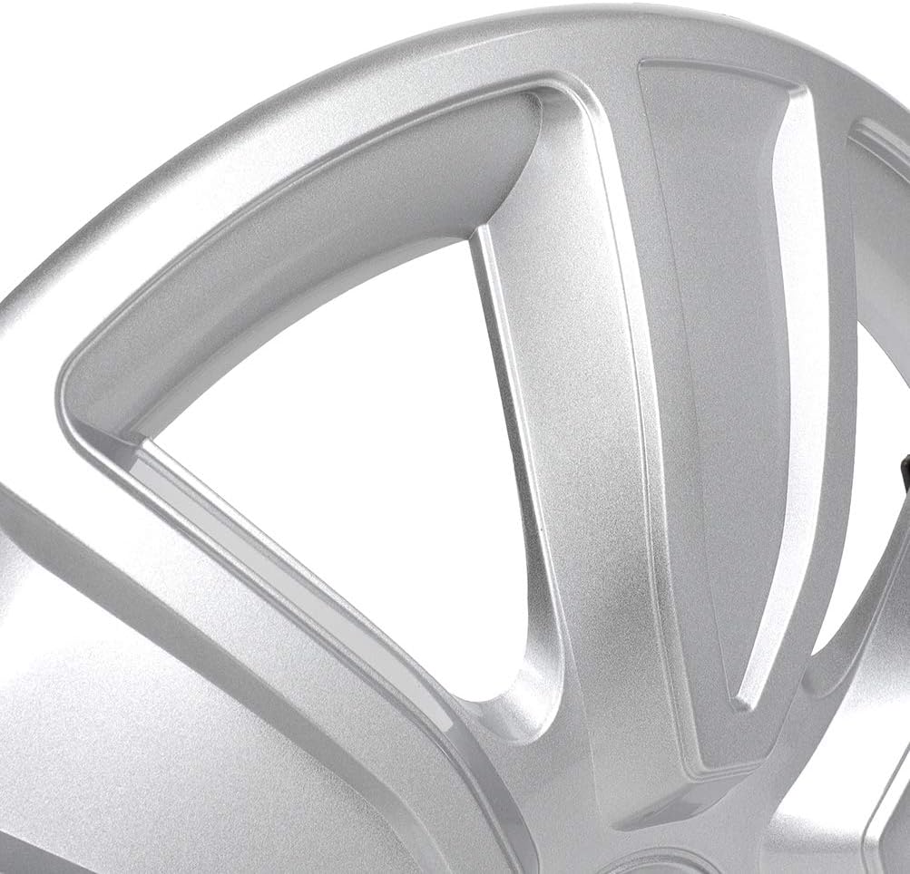 4PC Set 15 inch Silver Hubcap Wheel Cover V374558