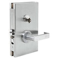 Satin Anodized Center Lock with Deadlatch S93834