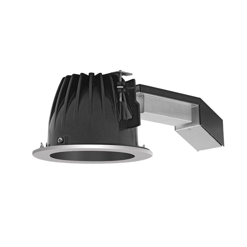 Black Cone Silver Ring 4 inch Round 20W Dimmable LED F578175