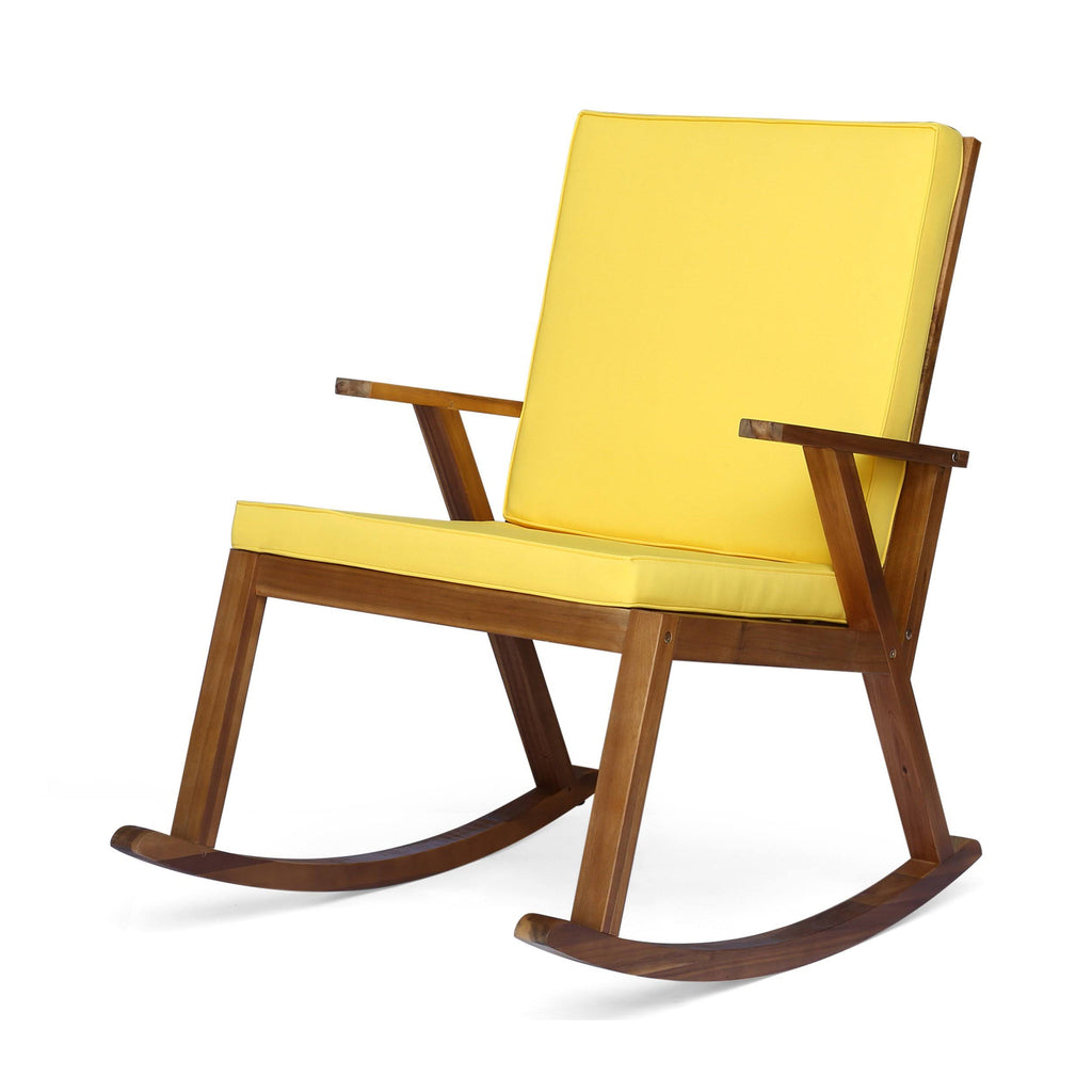 Gray Acacia Wood Rocking Chair P7746