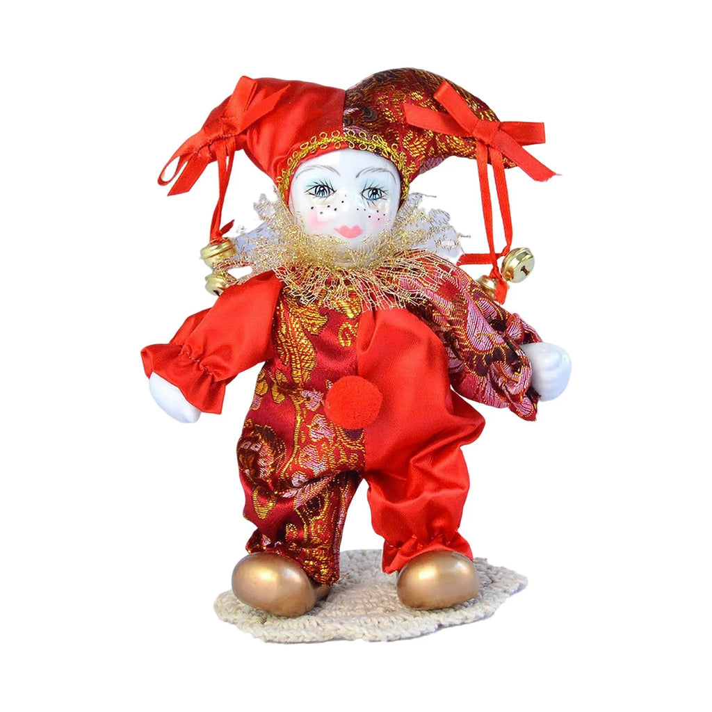 Antique Porcelain Harlequin Doll Ornaments V52713
